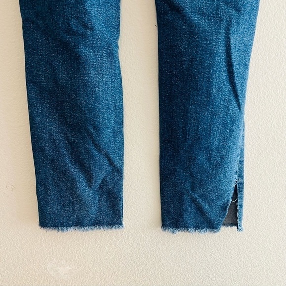 FRAME Women's Blue Le Nouveau Straight Distressed Ripped Jeans Size 24 - Picture 4 of 9